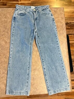 Princess Polly Blue Vintage-Inspired Denim Jeans - Size 6
